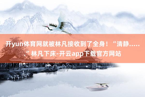 开yun体育网就被林凡接收到了全身！“清静......”林凡下床-开云app下载官方网站